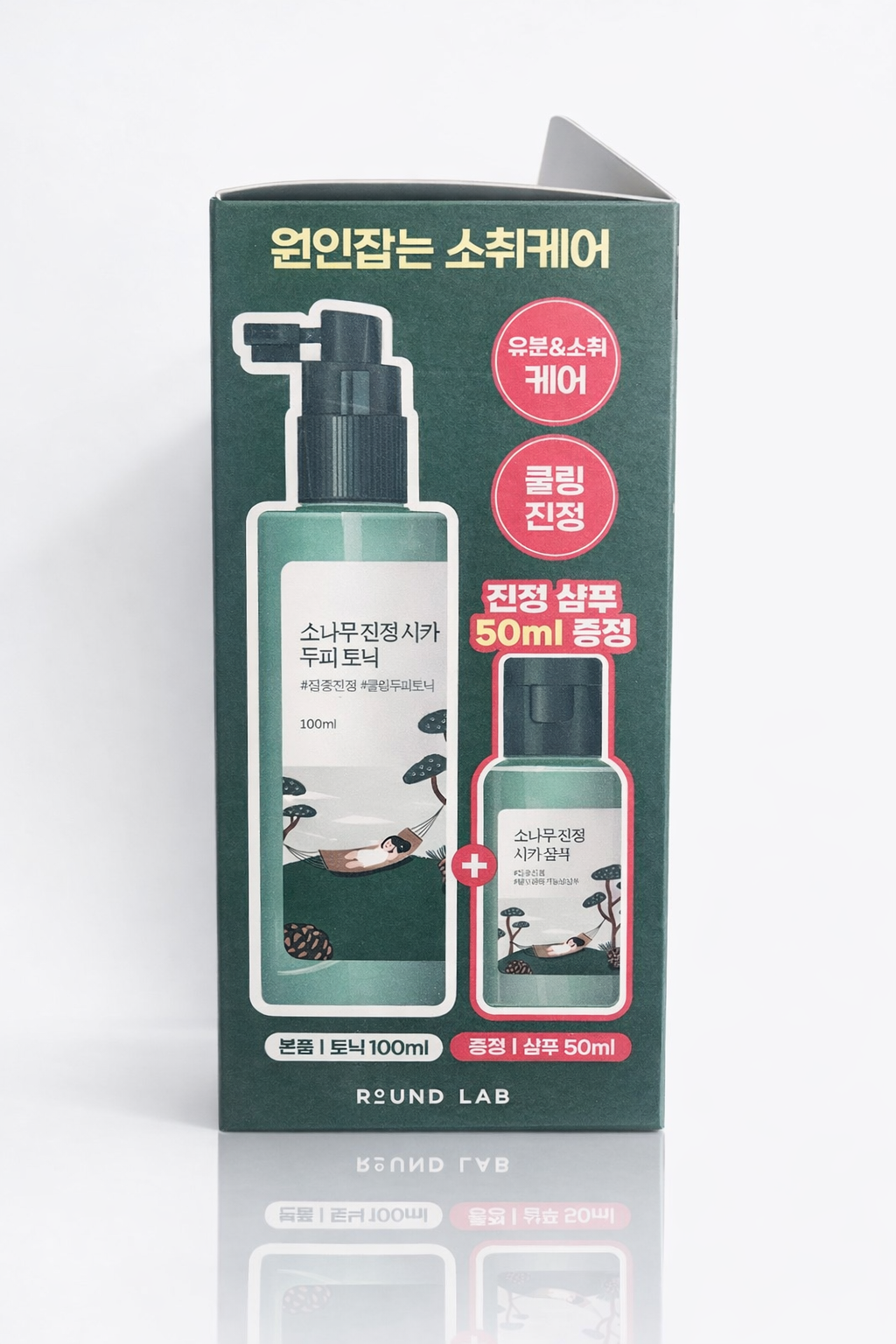 라운드랩 소나무 진정 시카 두피 토닉100ml +샴푸 50ml